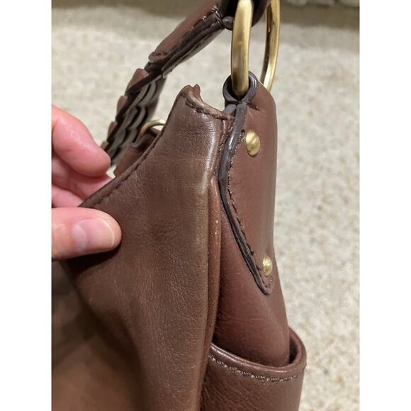 MICHAEL KORS MEDIUM BROWN PEBBLED LEATHER VINTAGE HOBO BAG - Picture 14 of 16